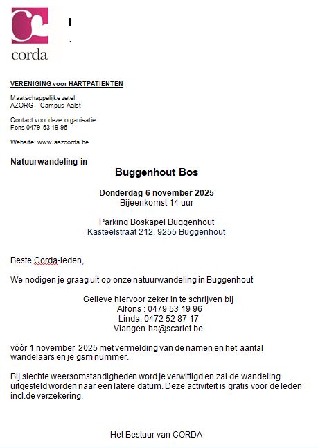 Herfstwandeling Buggenhout bos